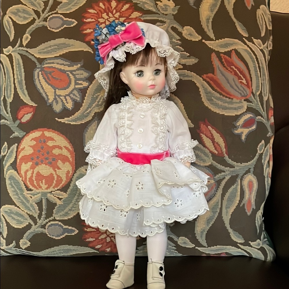 Madame Alexander White and Pink Victorian Doll